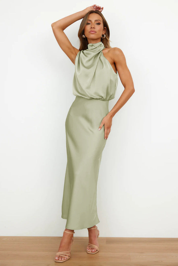 Selene | Sculpted Drape Gown