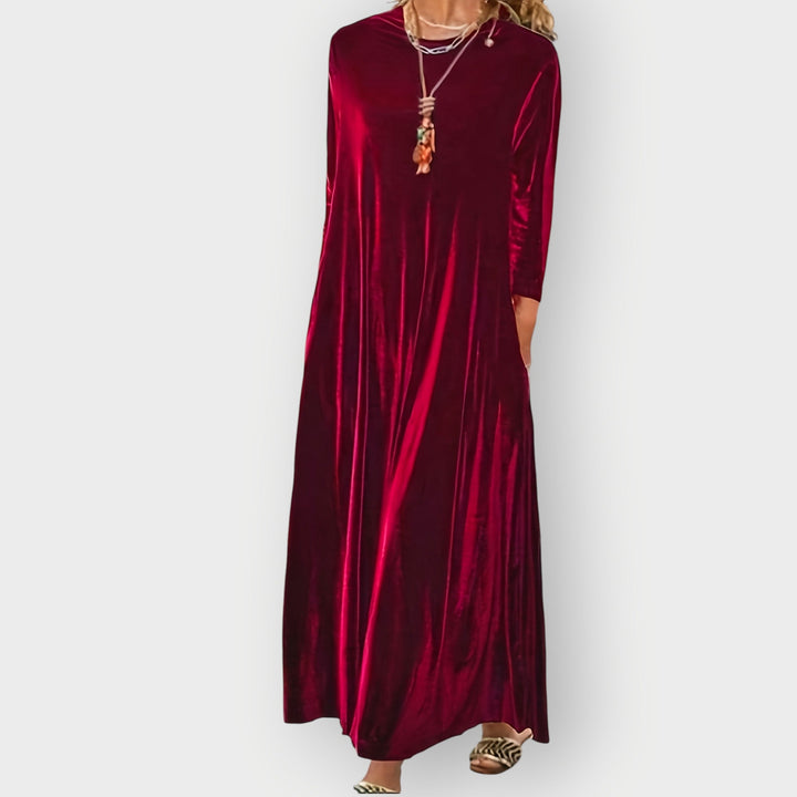 Nerina | Luxe Velvet Maxi Dress