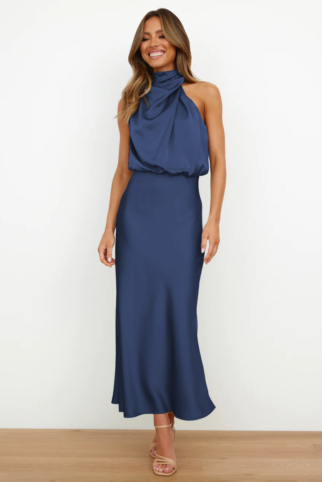 Selene | Sculpted Drape Gown