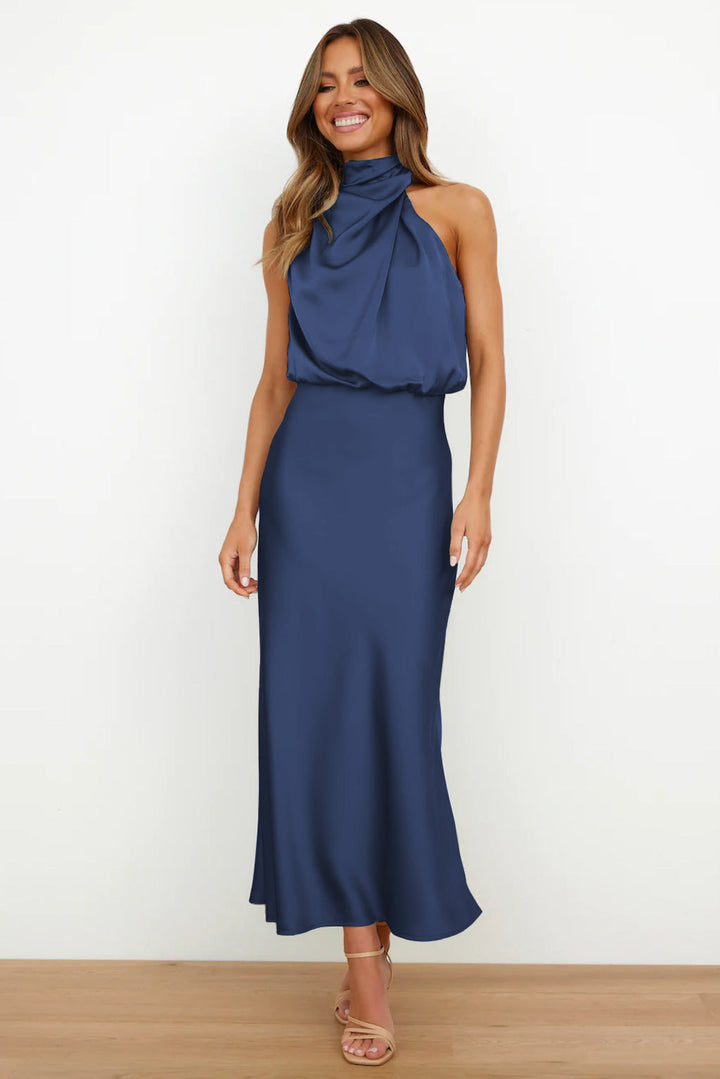 Selene | Sculpted Drape Gown