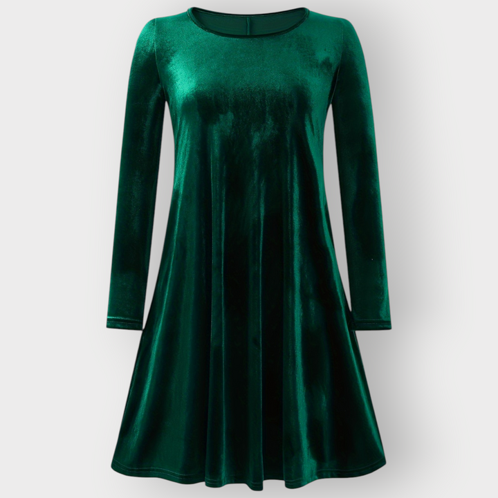 Valeria | Luxurious Velvet Swing Dress