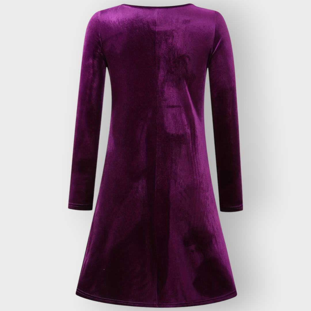 Valeria | Luxurious Velvet Swing Dress