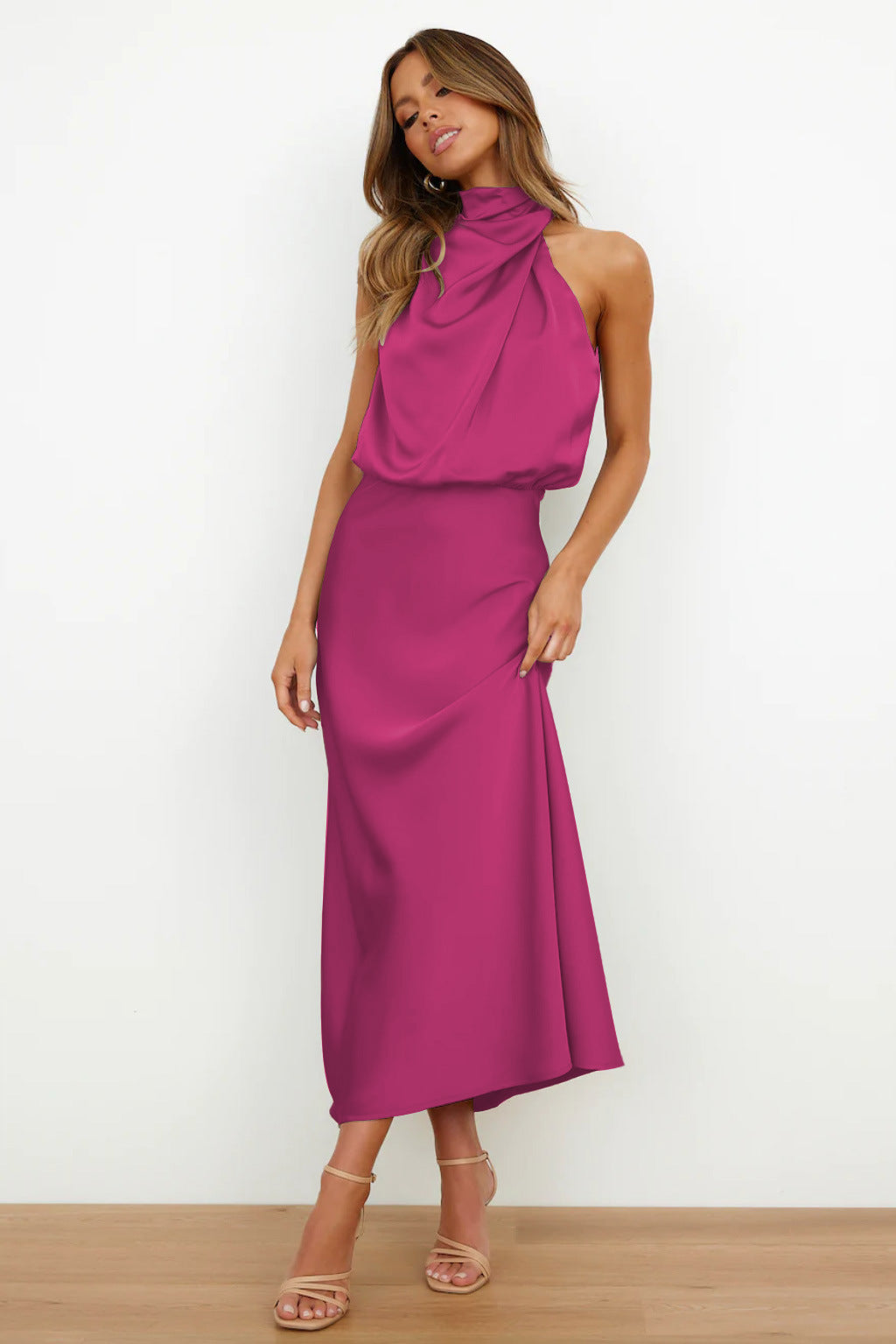 Selene | Sculpted Drape Gown