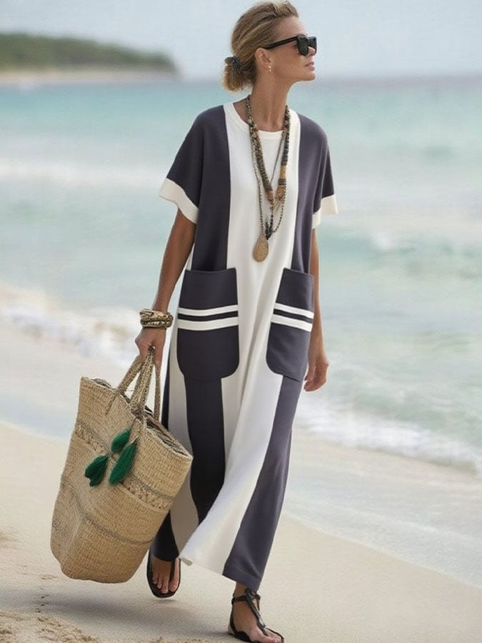 Céline | Coastal Panel Maxi Dress