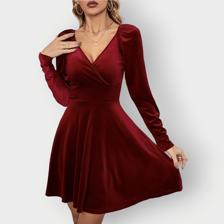 Luna | Luxe Velvet Skater Dress