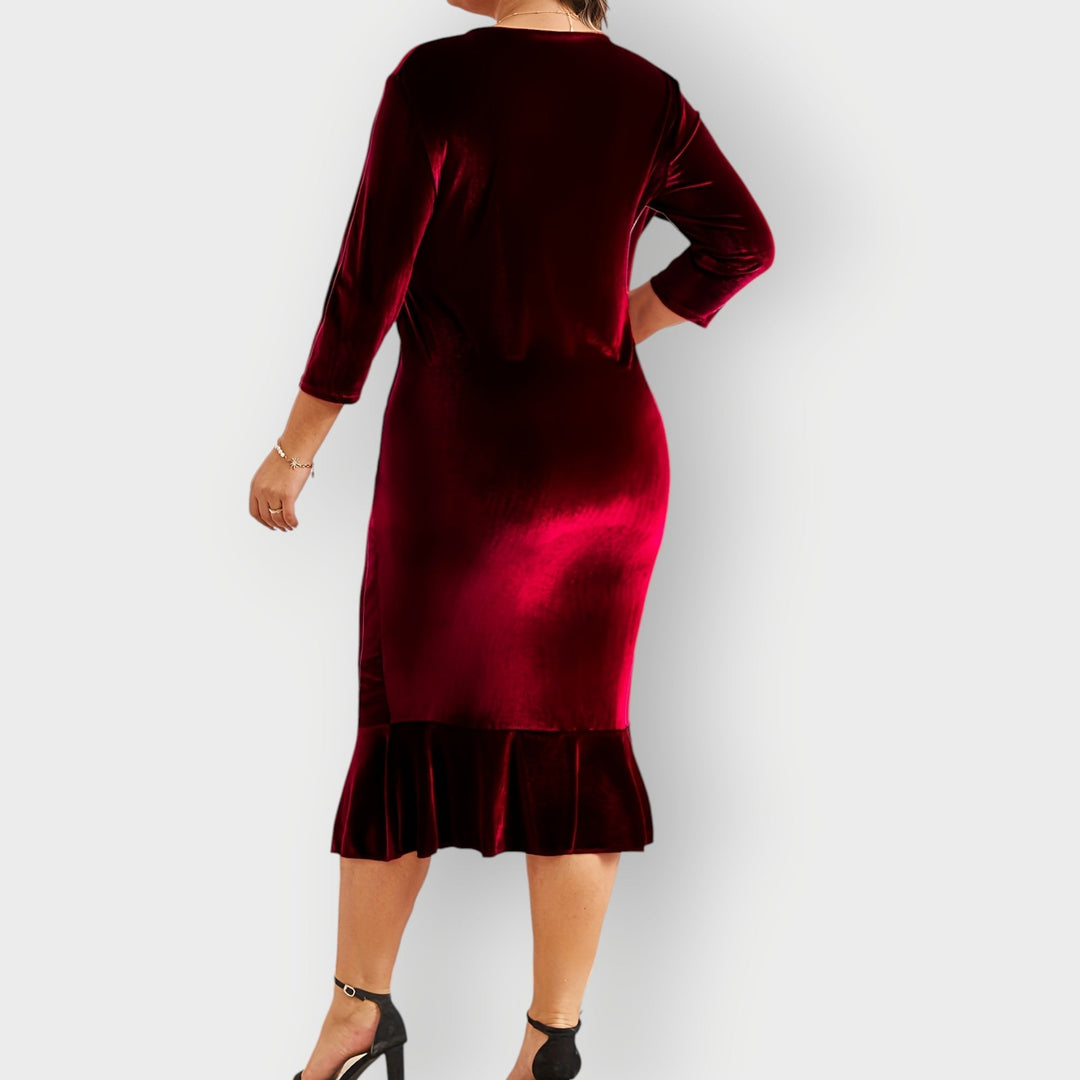 Velour | Luxe Ruffle Midi Dress