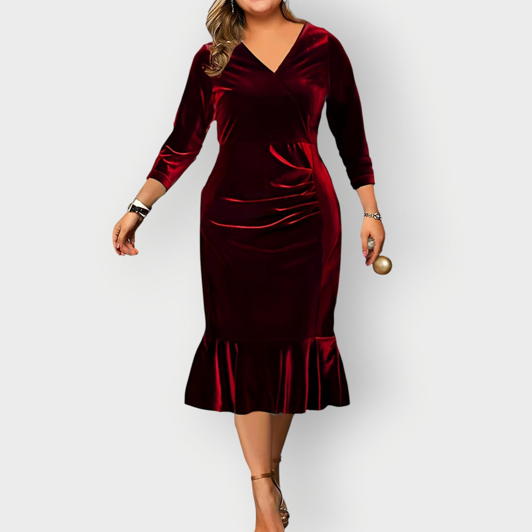 Velour | Luxe Ruffle Midi Dress