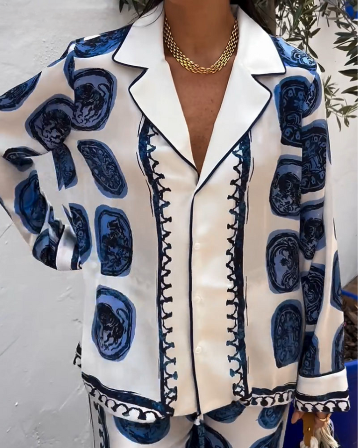 Liora | Indigo Mosaic Set