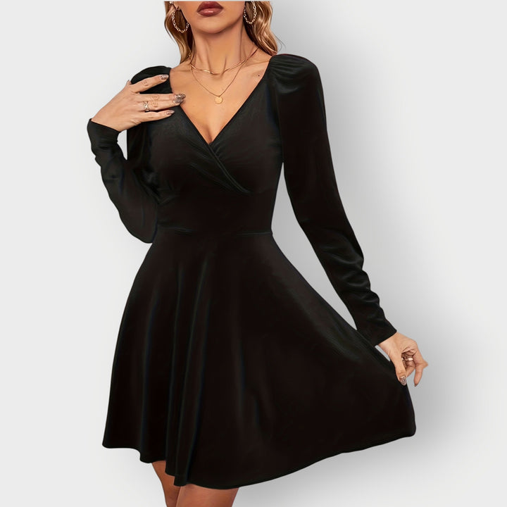 Luna | Luxe Velvet Skater Dress