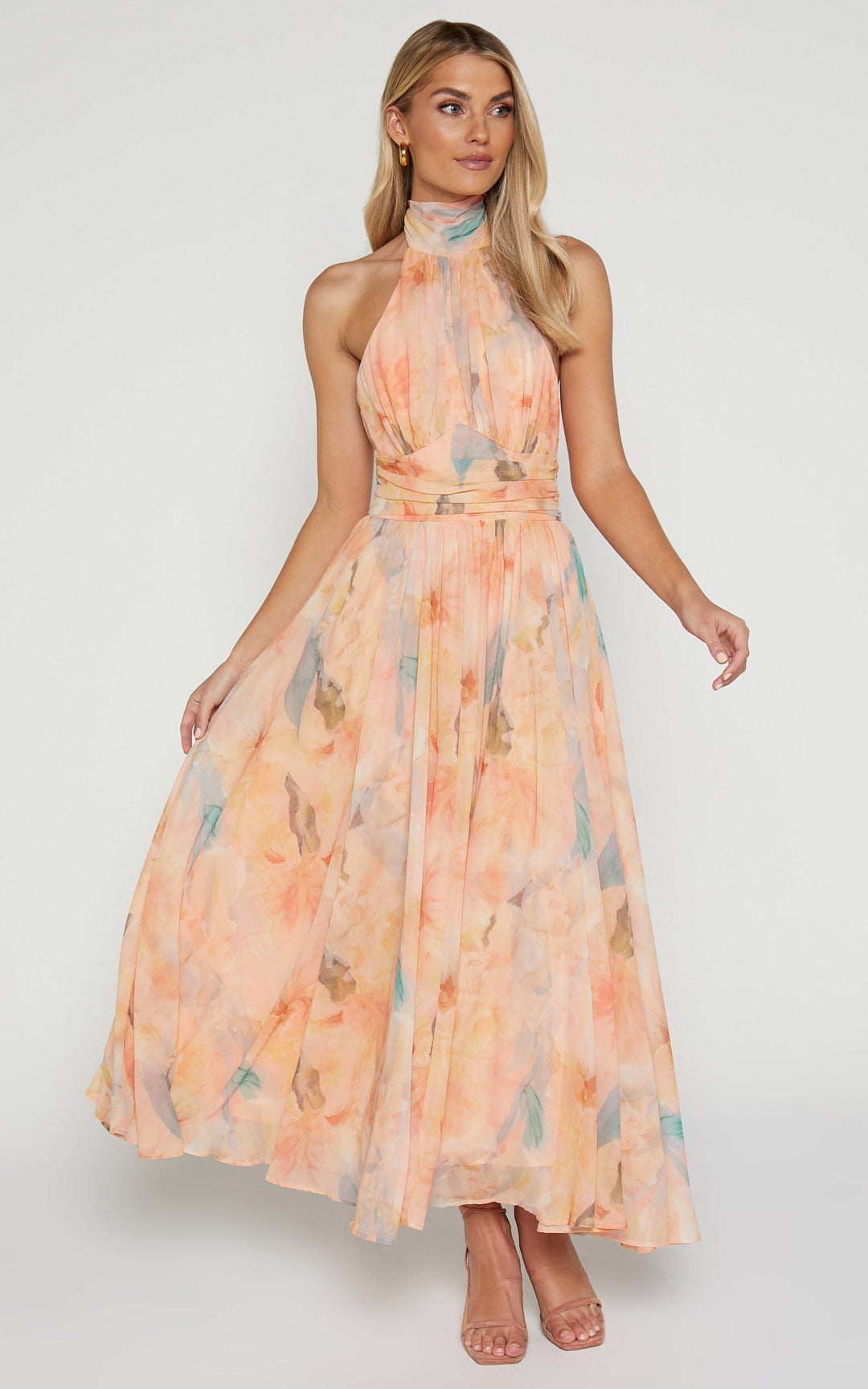 Elara | Halterneck Summer Maxi