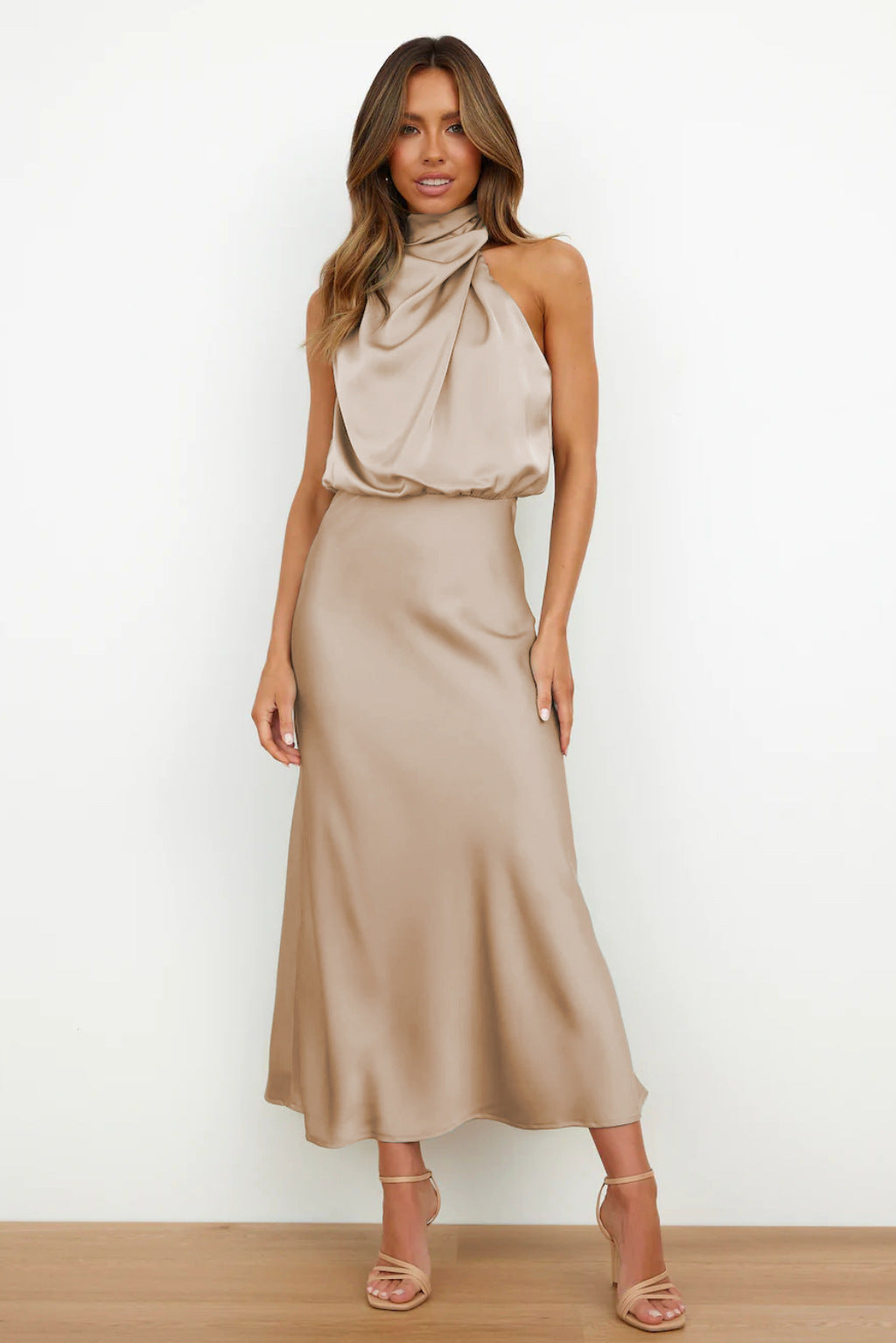 Selene | Sculpted Drape Gown