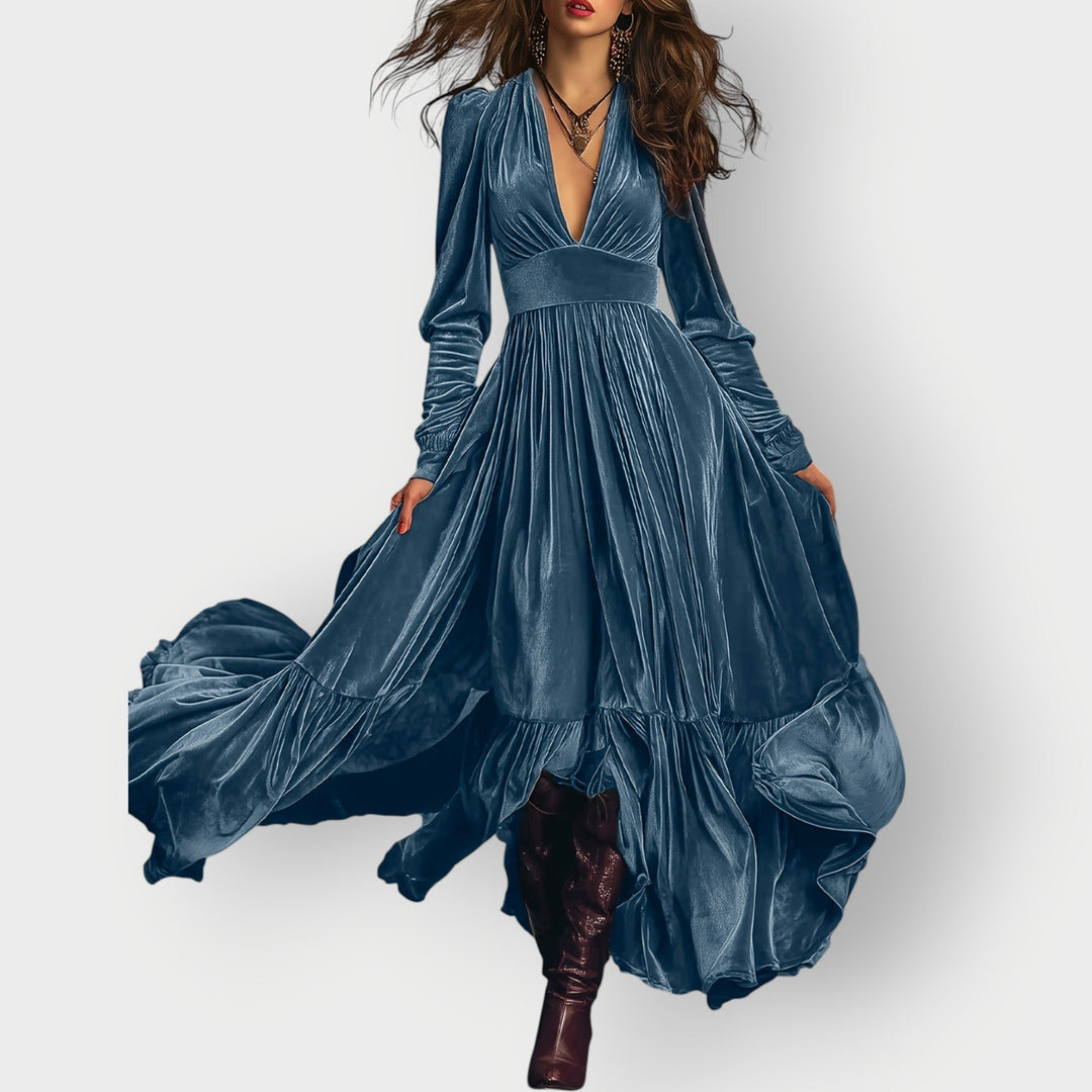 Soleil | Luxurious Velvet Maxi Dress