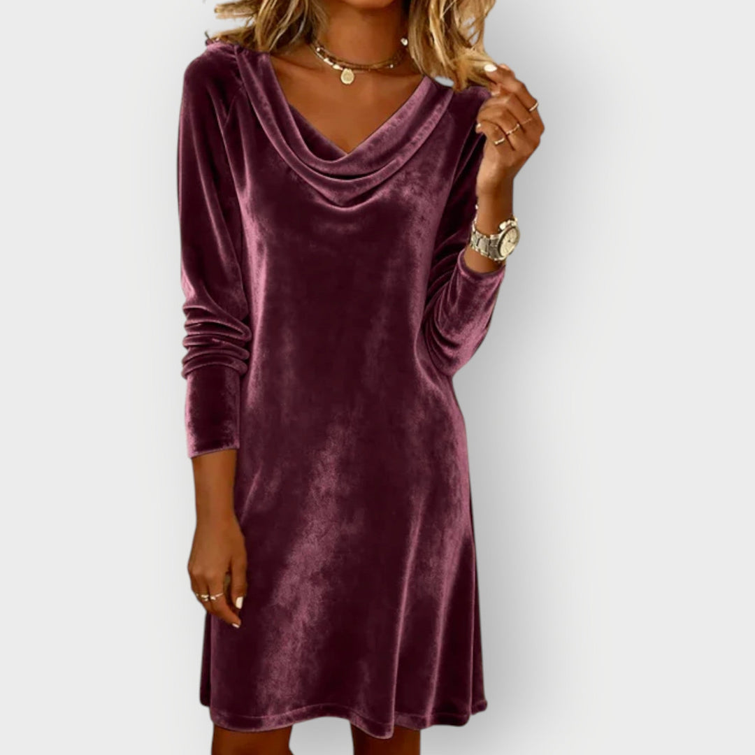 Mirabelle | Luxe Drape Neck Dress