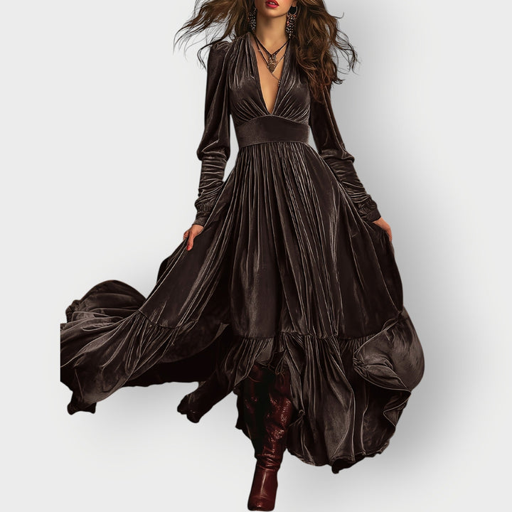 Soleil | Luxurious Velvet Maxi Dress