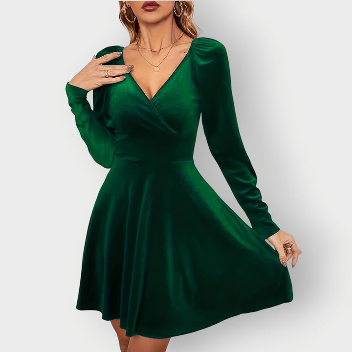 Luna | Luxe Velvet Skater Dress