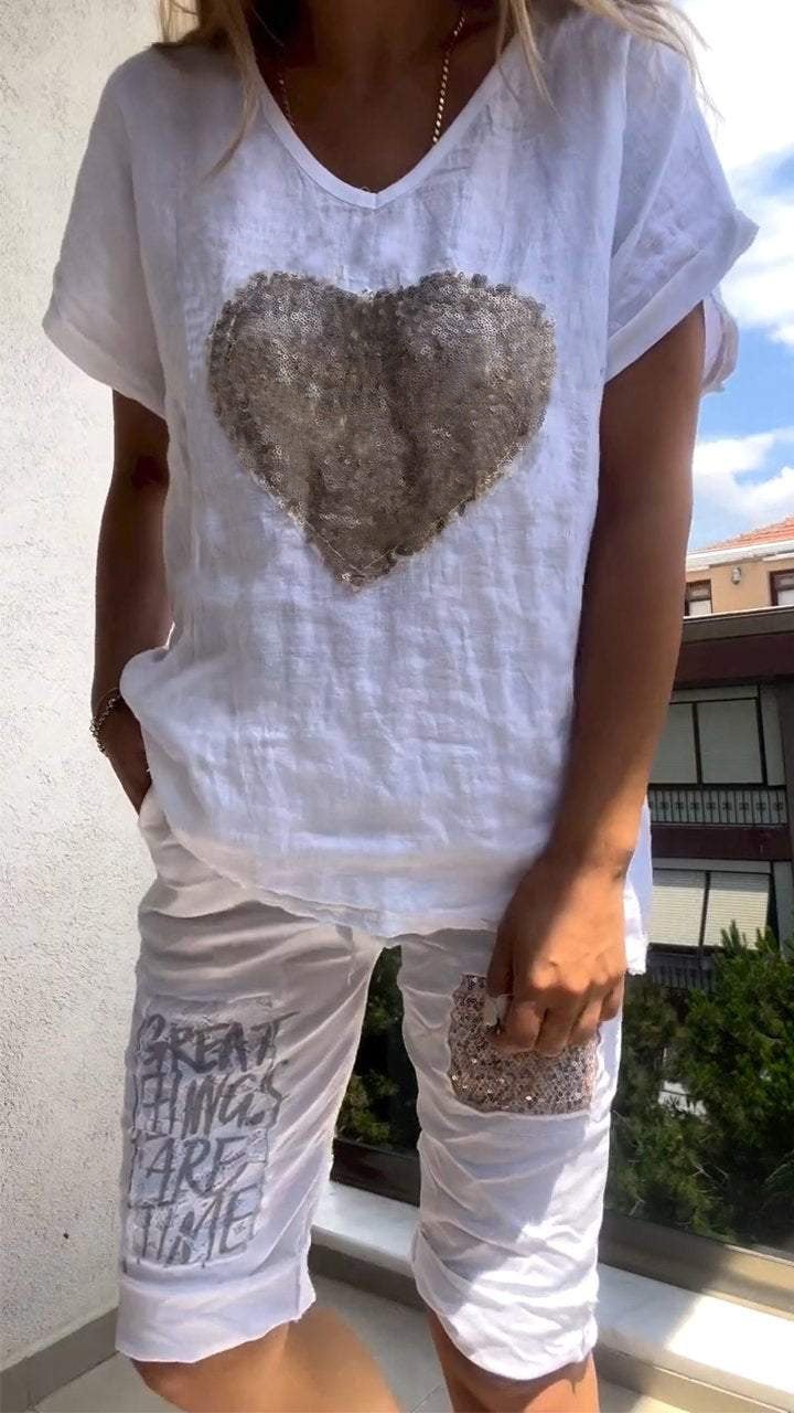 Isaline | Shimmering Heart Set