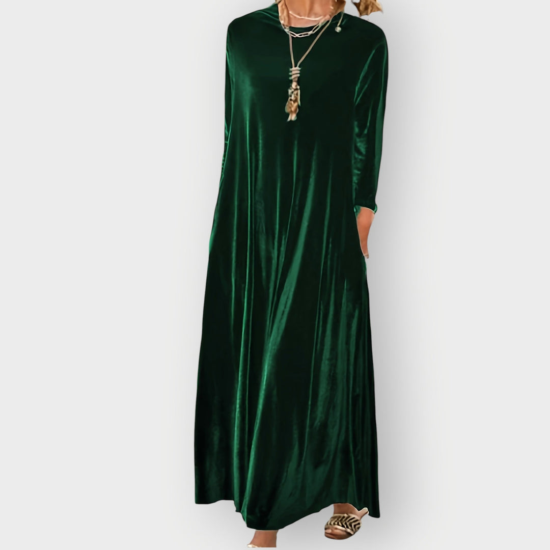 Nerina | Luxe Velvet Maxi Dress
