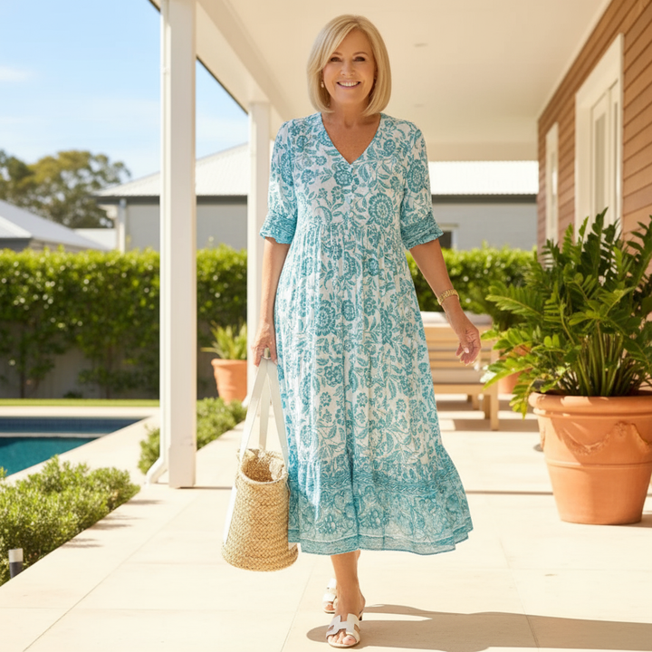 Eveline | Flowing Floral Maxi Dress