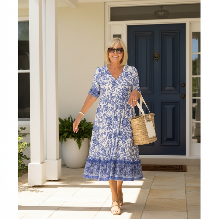 Eveline | Flowing Floral Maxi Dress