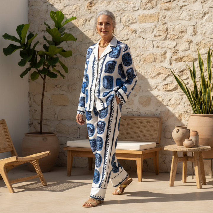 Liora | Indigo Mosaic Set