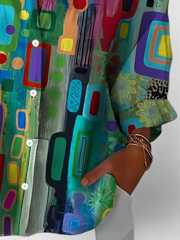 Zara | Chic Geometric Blouse